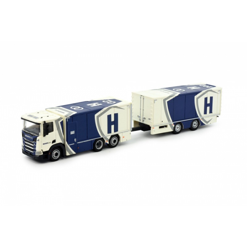 Planzer Scania Next Gen Resin Rigid With Drawbar Trailer 1:87 Scale