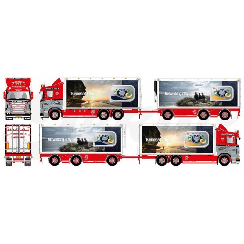 NC Christensen Scania R Series with 3-axled Trailer NC Christensen Scania R Series with 3-axled Trailer