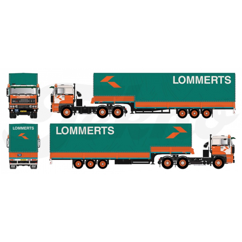 Lommerts DAF 3600 Trailing Axle With Classic Stepframe Trailer Lommerts DAF 3600 Trailing Axle With Classic Stepframe Trailer