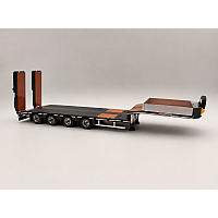 4-axle Black Semi Lowloader