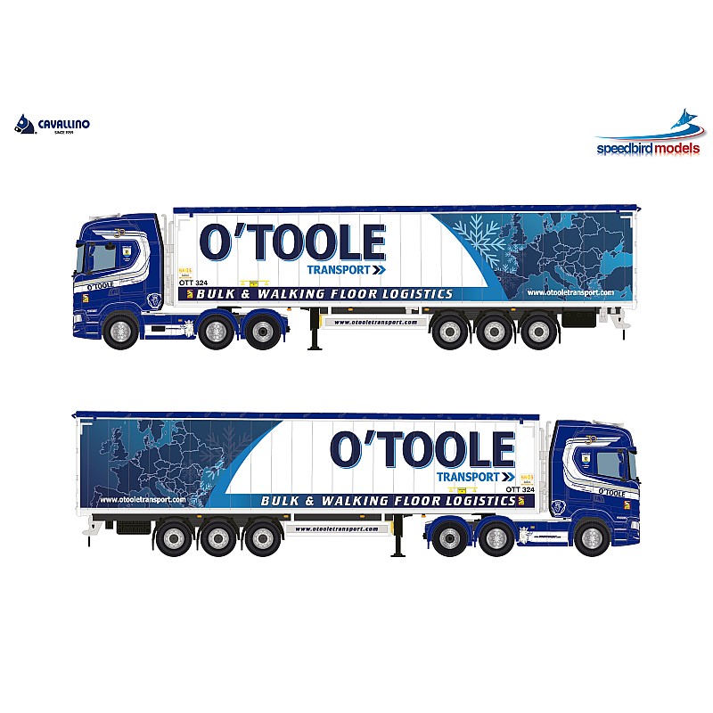 O'Toole Transport 30th Anniversary Scania Next Gen S-Series with Walking Floor Trailer