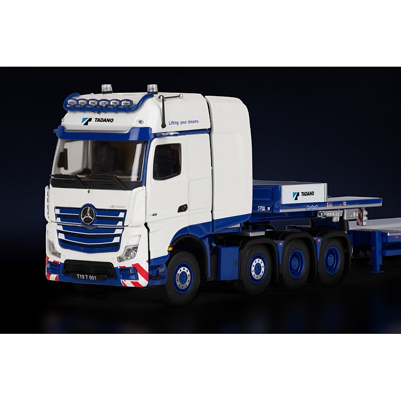 Tadano Mercedes-Benz Actros Gigaspace 8x4 with Nooteboom 7-Axle Semi Low Loader