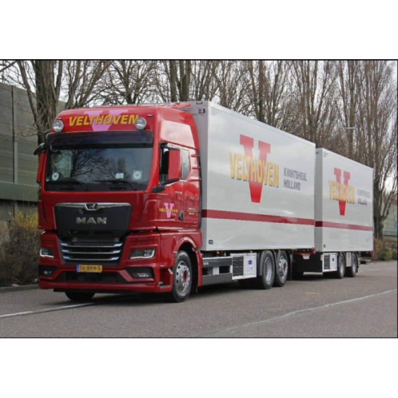 Velthoven MAN TGS GX Rigid Truck With 2-Axle Tipping Trailer 