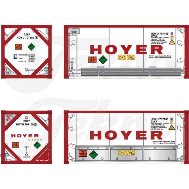 Hoyer 20ft (resin) Gascontainer