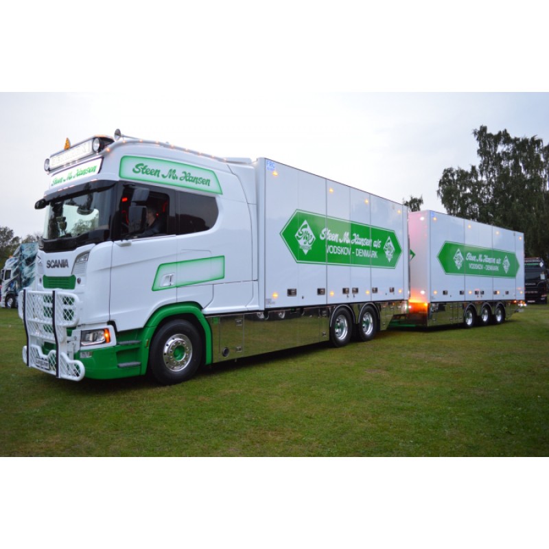 Steen Hansen Scania Next Gen Longline Rigid Truck With 3-Axle Tipping Trailer