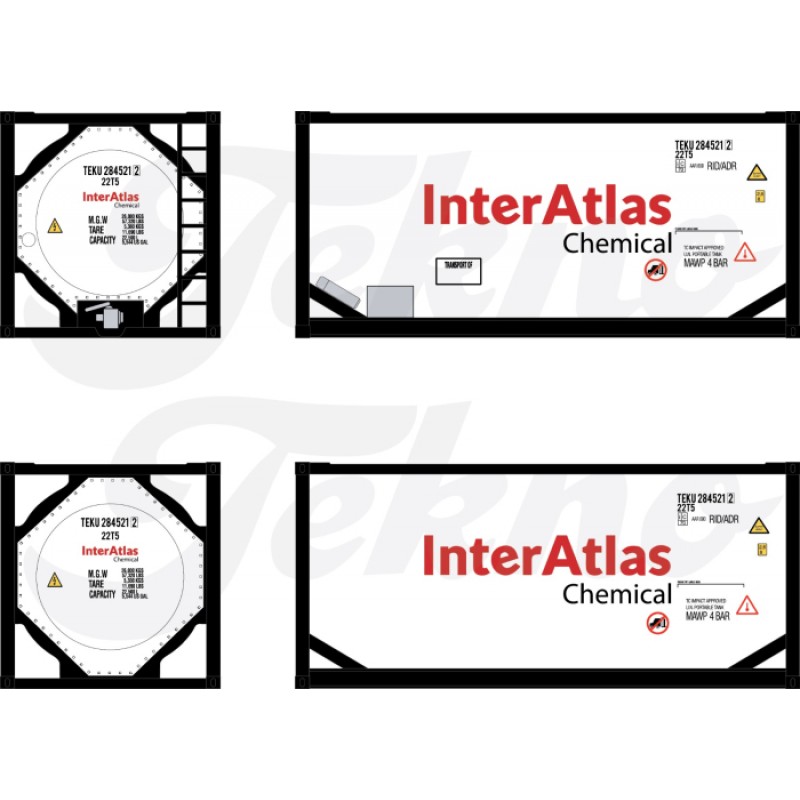 Interatlas Chemical Loose 20ft ISO Tank Container