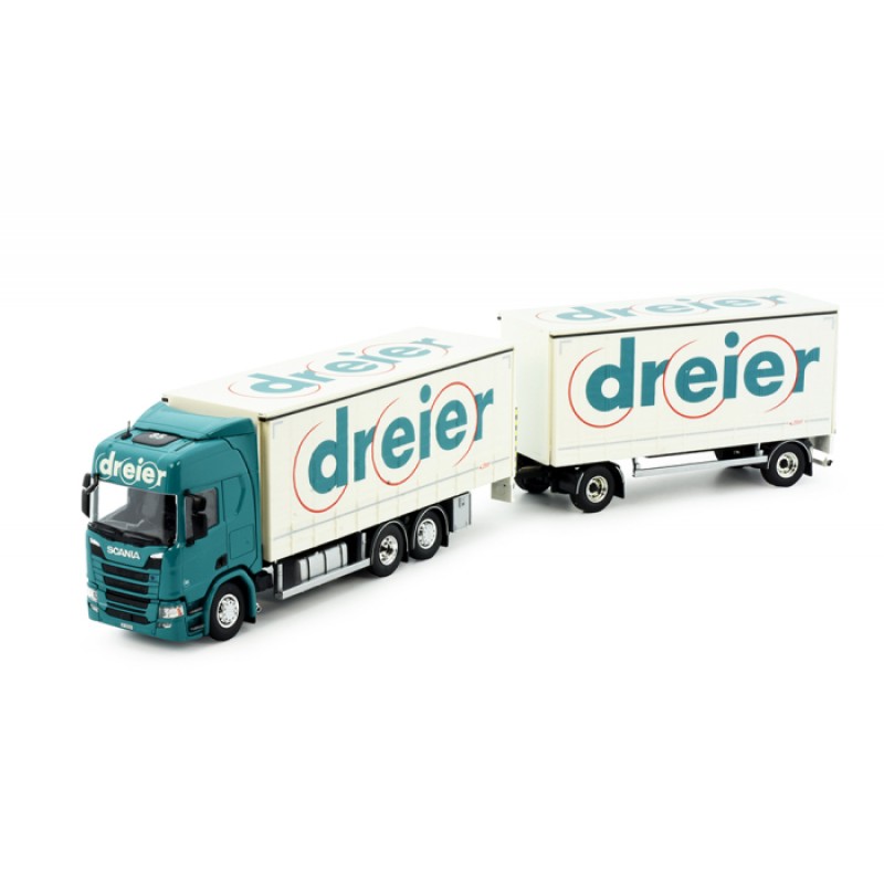 Dreier Scania NGR Highline With 2-Axle Curtainsider Trailer