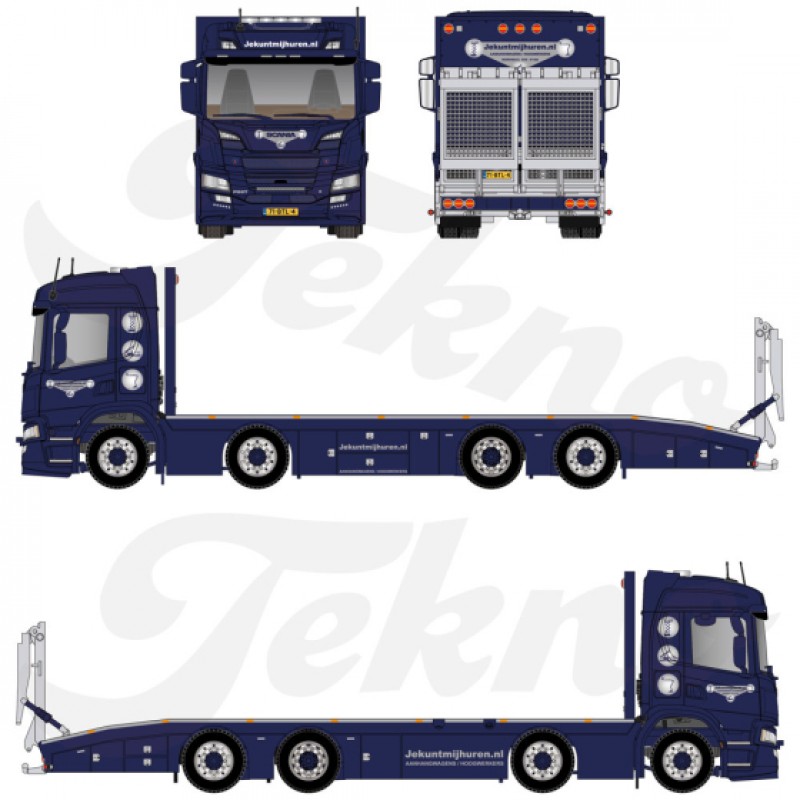 Cluistra Scania Next-Gen P-Series Rigid Truck with Ramps (resin)