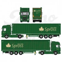 Spross Scania Next Gen R450 Highline & Cargo Floor Trailer