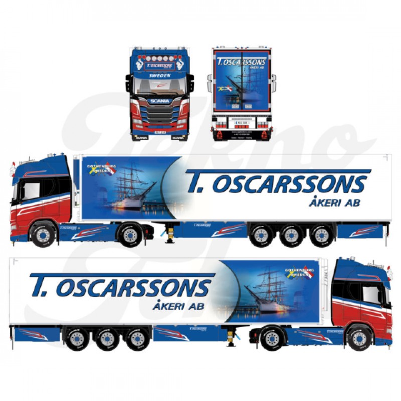 Oscarssons Akeri Scania Next Gen R-Highline 4x2 & Reefer Semi Trailer