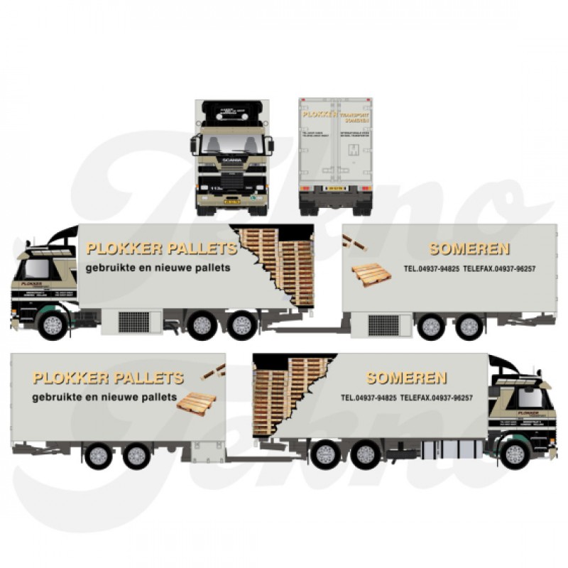 Plokker Pallets Scania 3-Series Rigid Truck & Trailer