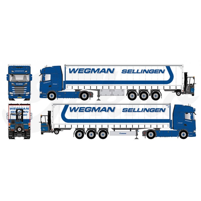 Wegman Scania NGS 4x2 Highline With 3-Axle Tautliner With Kinglifter  