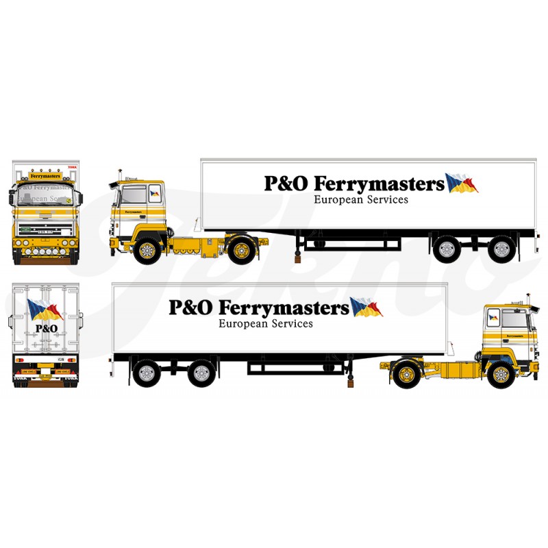 Ferrymasters Ford Transcontinental With 3-Axle Classic Refrigerated Trailer 
