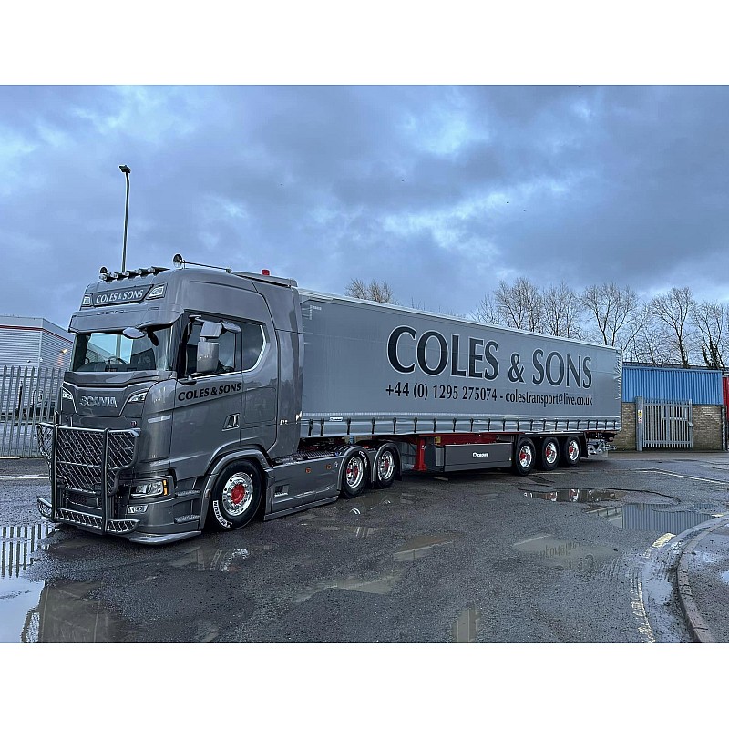 Coles & Sons Scania Next Gen S Highline & Curtainside Trailer Coles & Sons Scania Next Gen S Highline & Curtainside Trailer