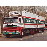 Broersma Scania 112 Rigid Truck with 2-Axle Trailer