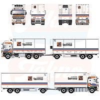 Linjegods Volvo F12 Globetrotter Short Rigid Truck with 8.7m Trailer