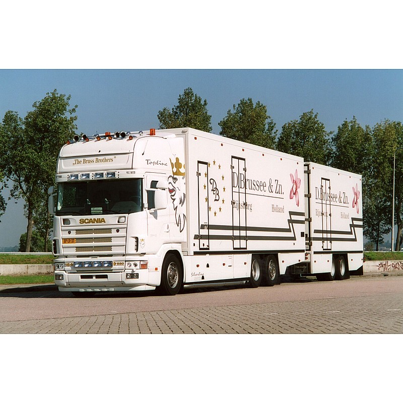 D Brussee en Zn Scania 164 Rigid & Trailer