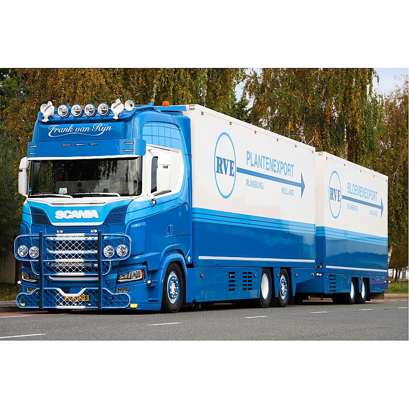 F van Rijn Scania NGS 530 Rigid and Drawbar Trailer