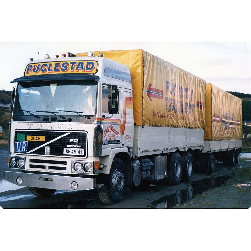 Fuglestad Volvo F12 Globetrotter Curtainside Combination