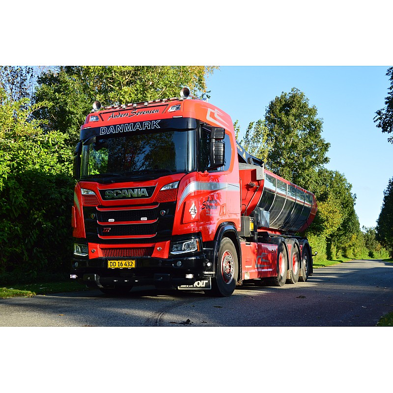 Anders Sorensen Scania NGR XT Normal Roof Rigid and Crane