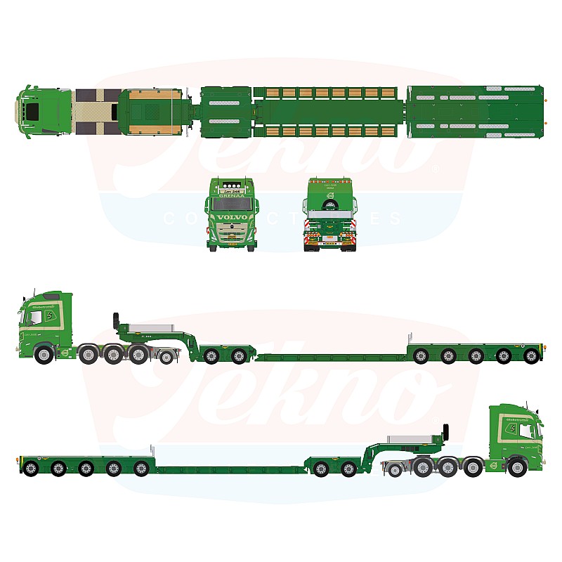 Lars Svith Volvo FH05 Globetrotter XL 8x4 & Lowloader Trailer