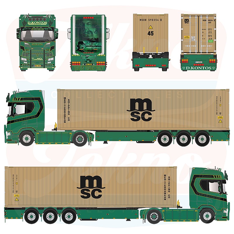 Contlift Scania NGS 4x2 & Container Trailer