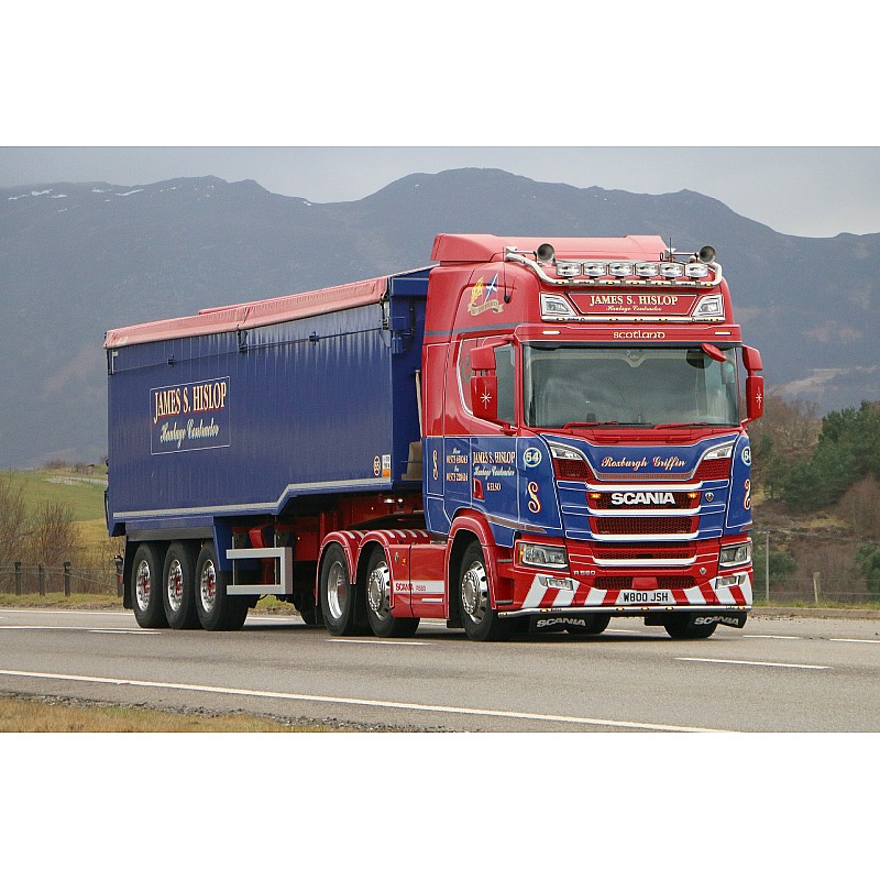 James S Hislop Scania Next Gen R580 Highline & Muldoon Tipper Trailer