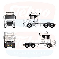 Tekno Basics Tuft S Highline 6x2 trailing axle tractor