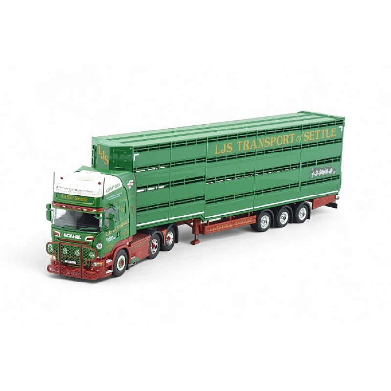 LJS Transport Scania R-Series Topline with Houghton Parkhouse Livestock Trailer