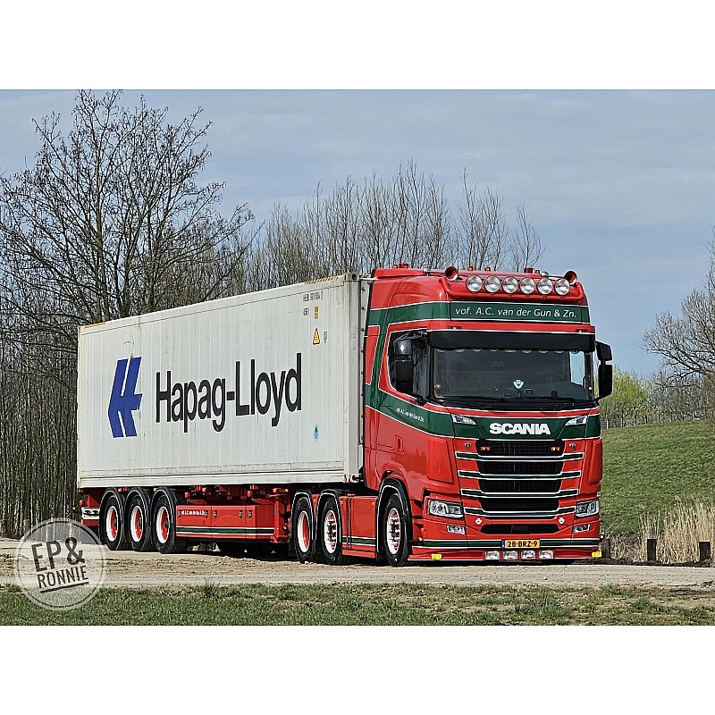 A C van der Gun Scania NGS Highline & Fridge Trailer