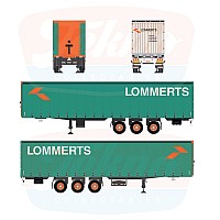 Lommerts 3-axle Curtainsider Trailer