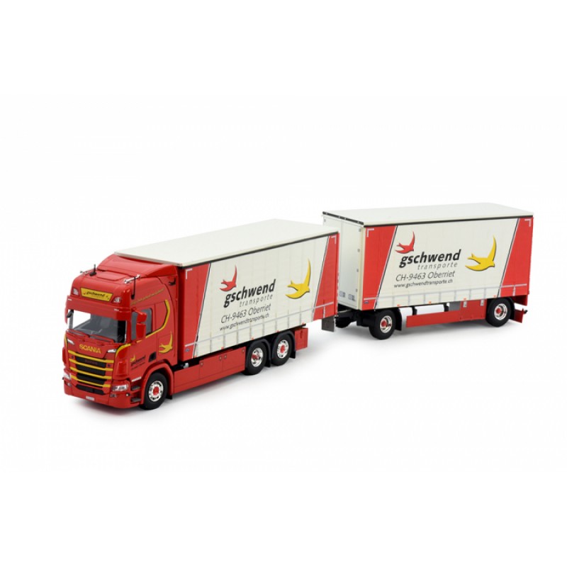 Gschwend Transporte Scania Next Gen R-Series Highline With Curtainside Trailer