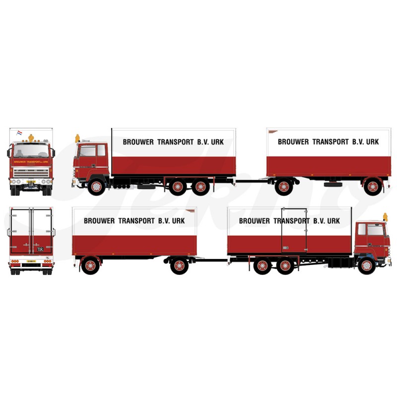 Brouwer Urk Ford Transcontinental Railcar With Trailer
