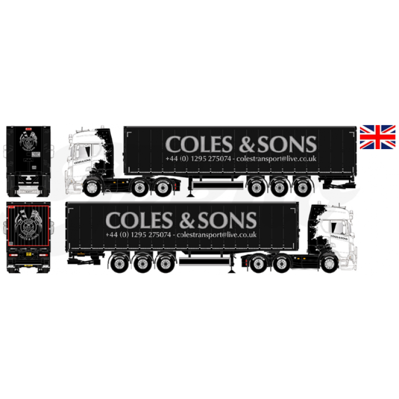 Coles - Bruce Lee Scania Next Gen S-Series Highline With 3-Axle Curtainsider 
