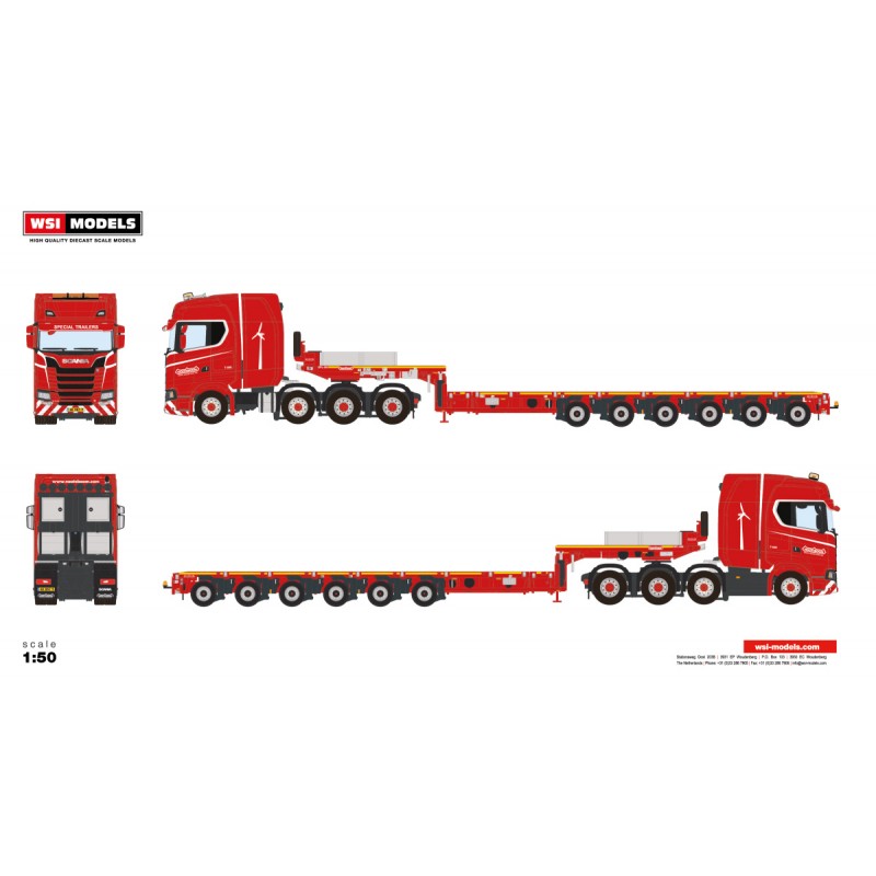 Nooteboom Redline Series Mco-Px 6-Axle With Scania New Generation 8X4 Nooteboom Redline Series Mco-Px 6-Axle With Scania New Generation 8X4