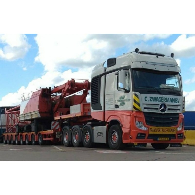 Zwagerman – Mco 8-Axle Semi Lowloader With Mercedes Actros Bigspace 8X4 Zwagerman – Mco 8-Axle Semi Lowloader With Mercedes Actros Bigspace 8X4