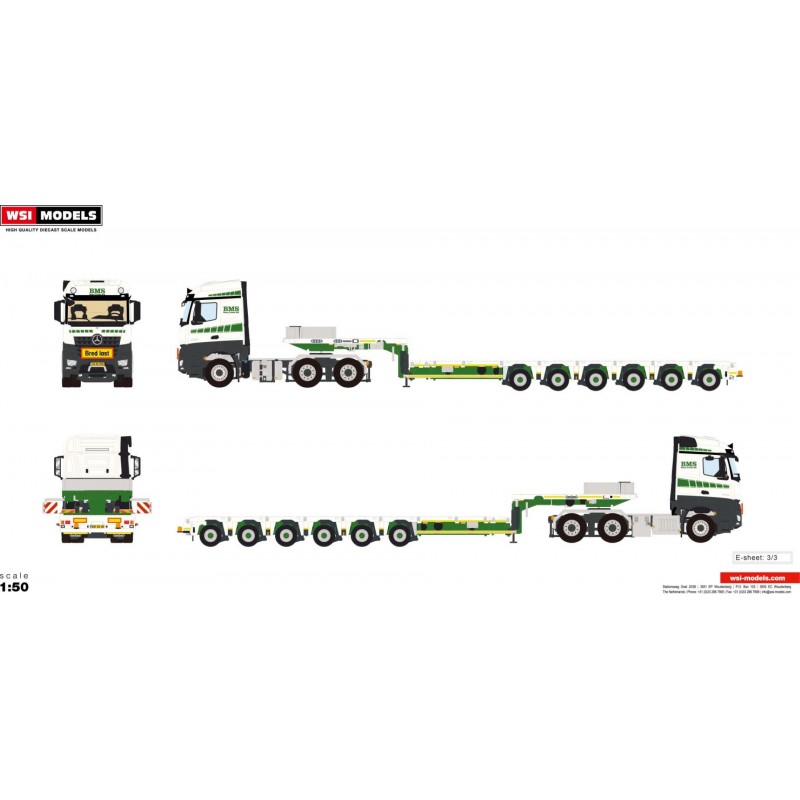 Bms - 6-Axle Mco-Px Semi Lowloader With Mercedes Arocs 6X4