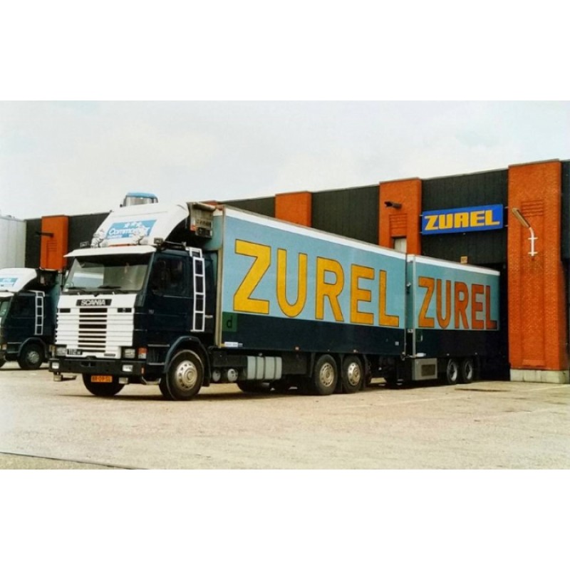 Scania 112 with 2-axle seesaw trailer - Zurel