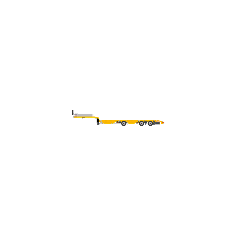 Nooteboom OSDS 3-axle Semi Low Loader with Wheel Wells - Yellow Series