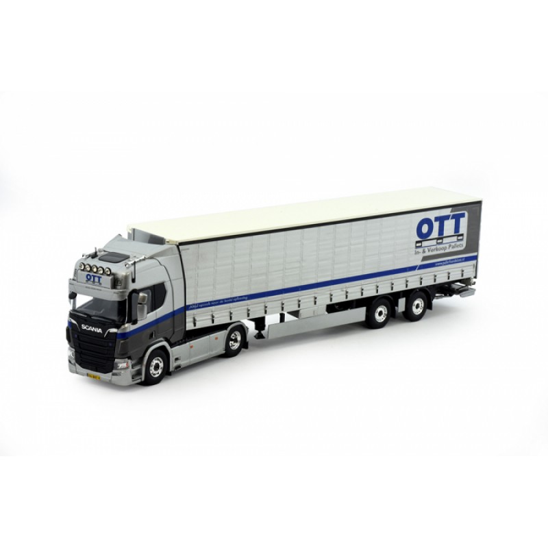 Pallethandel Ott Scania Next Gen R-Series Highline with Curtain Trailer