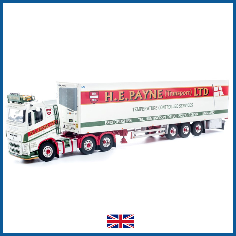 HE Payne Volvo FH04 Globetrotter XL Low Roof 6 x 2 with 3-axle Fridge Trailer **B-CHOICE** HE Payne Volvo FH04 Globetrotter XL Low Roof 6 x 2 with 3-axle Fridge Trailer **B-CHOICE**
