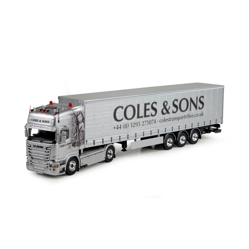 Coles & Son Scania American Dream 3 Axle Curtainside Trailer