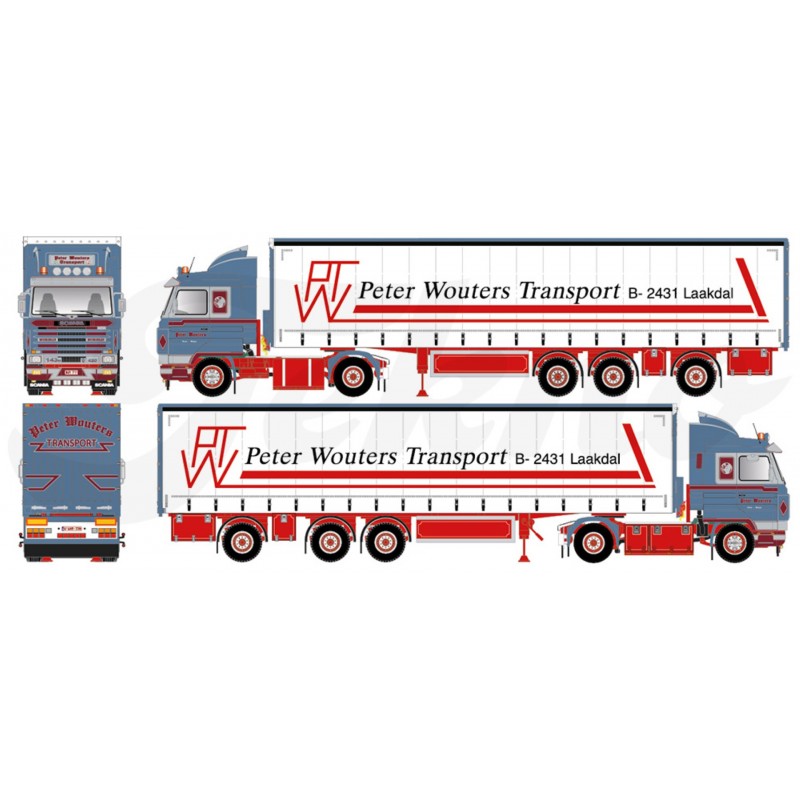 Peter Wouters Scania 143 Streamline 4X2 With Curtainside Trailer Peter Wouters Scania 143 Streamline 4X2 With Curtainside Trailer