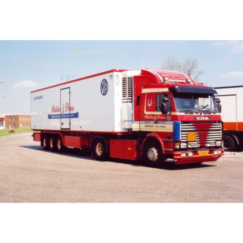 J. Bram Matthias Scania 143-450 With 12.5M Reefer Trailer J. Bram Matthias Scania 143-450 With 12.5M Reefer Trailer