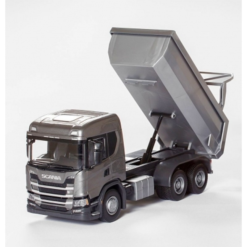 Scania G 500 6X4 Dump Truck - Gray 1:25 Scale