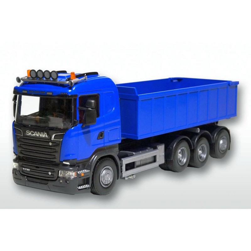Scania R 8x4 Blue Cab Blue Roll Off Container