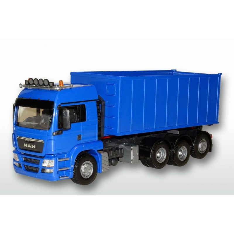 MAN TGS 8x4 Blue Cab Blue Roll Off Container
