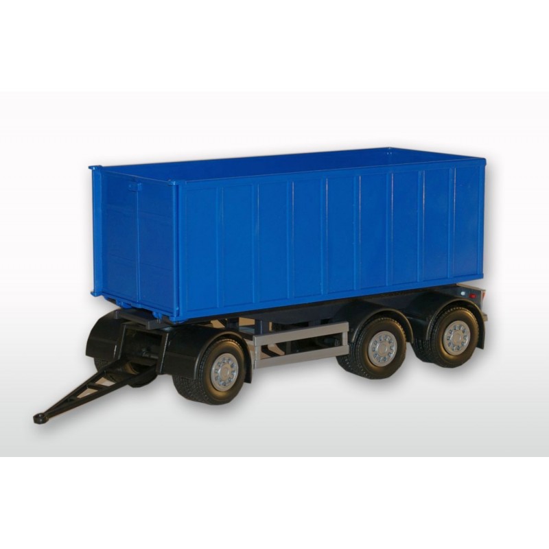 3 Axle Blue Roll Off Container