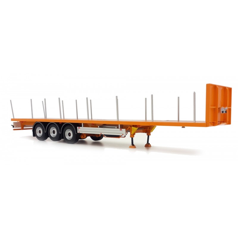 Pacton Flatbed Trailer Yellow 1:32 Scale
