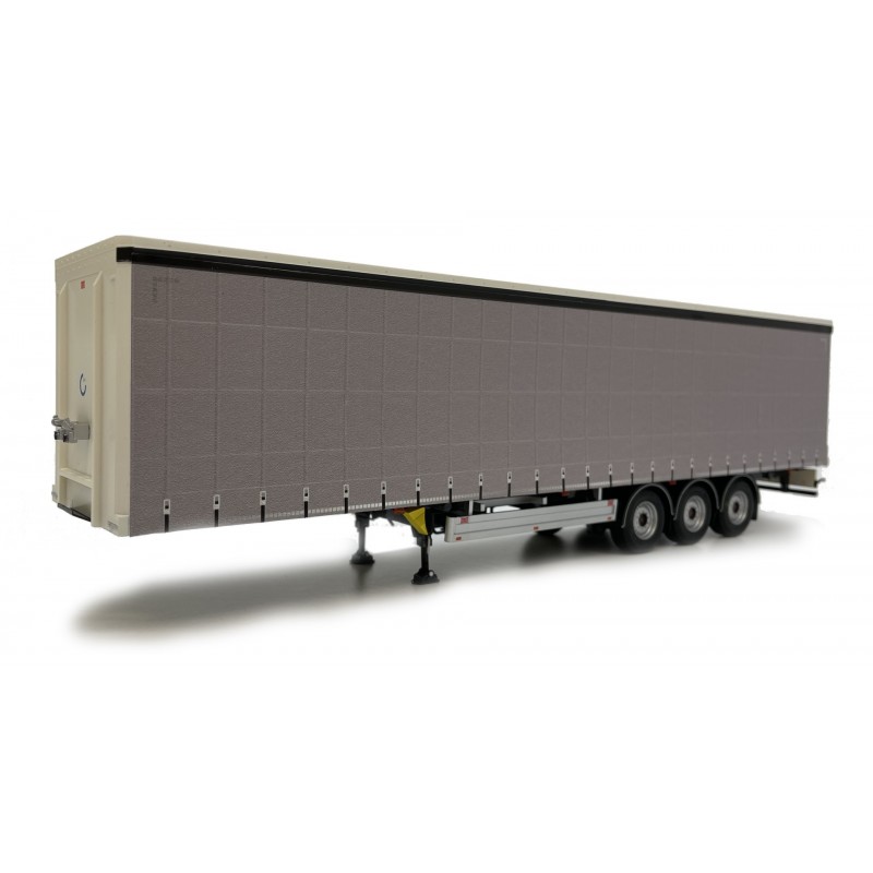 Pacton Curtainsider Trailer Plain Gray 1:32 Scale